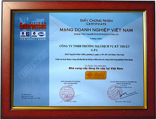 NHÀ CUNG CẤP ĐÁNG TIN CẬY TẠI VIỆT NAM NĂM 2007